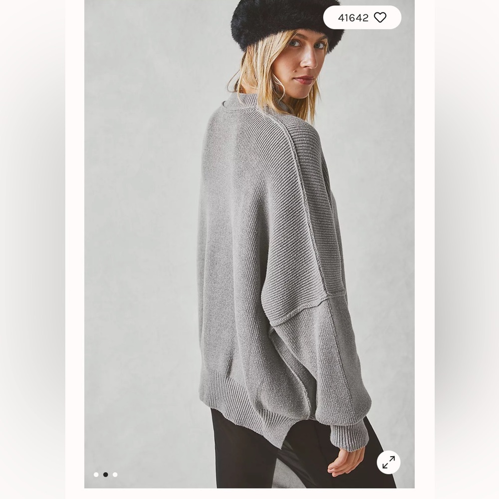 Free people easy street ribbed crew neck
